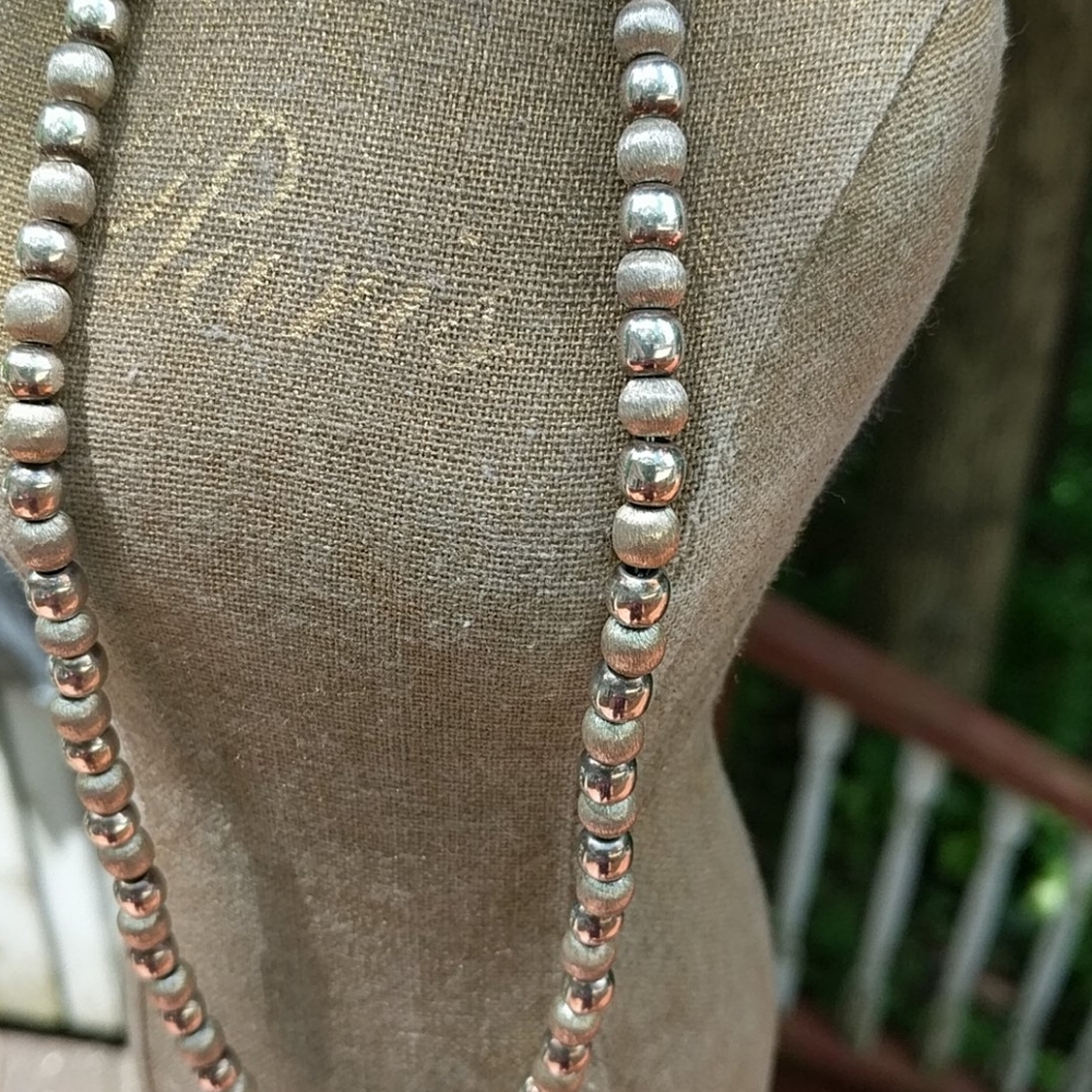 STERLING BEAD NECKLACE - Picture 9 of 16